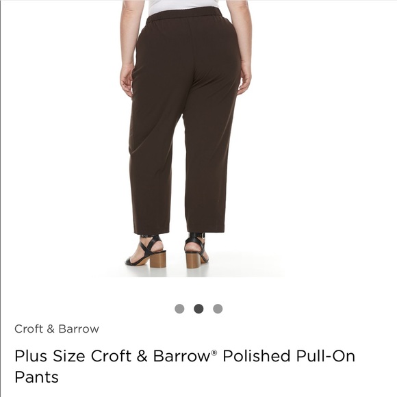 Croft & Barrow Black Dress Slacks - Picture 2 of 4